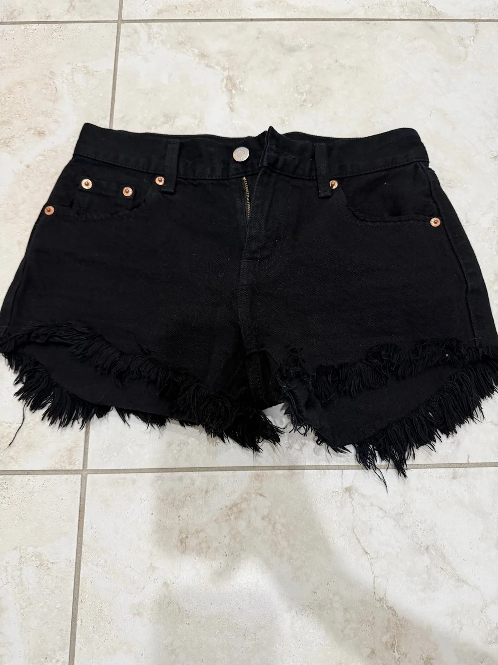 Pistola Black Denim Shorts 23